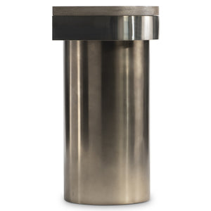 Bernhardt Bernhardt Jacopo Console Table In Weathered Greige Oak With Light/Dark Bronze Stainless Accents 332912