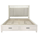 Parker House Americana Modern Bedroom King Shelter Bed Cotton Poplar Solid, Birch Veneers BAME#1266-3-COT