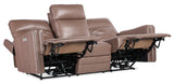 Twain Zero Gravity Power Sofa w/Power Headrest and Lumbar Brown SS645-PHZL3-070 Hooker Furniture