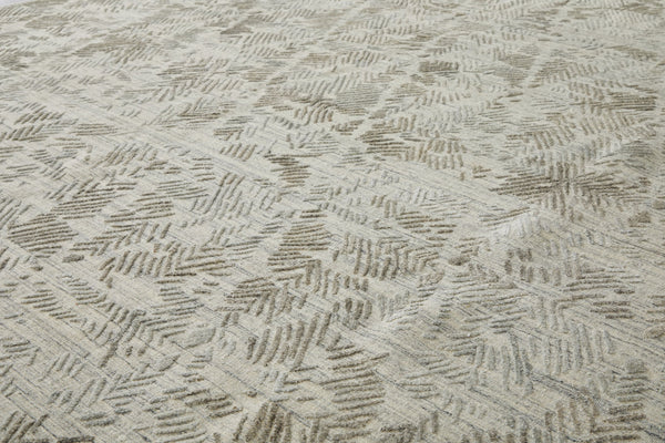 Feizy Rugs Elias Hand Woven Abstract Geometric Rug In Viscose And Wool - Elevate Your Home Décor Today! Gray,Taupe Viscose,Wool Els6718fgrybrng00