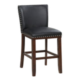 Steve Silver Tiffany KD Counter Chair Black, Set of 2 TF650CCBK