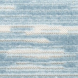 Nourison Casual CSU04 Machine Made Loom-woven Borderless Design Indoor Only Modern Coastal, Nautical & Beach Rug Blue, Blue 100% Polypropylene 99446984616