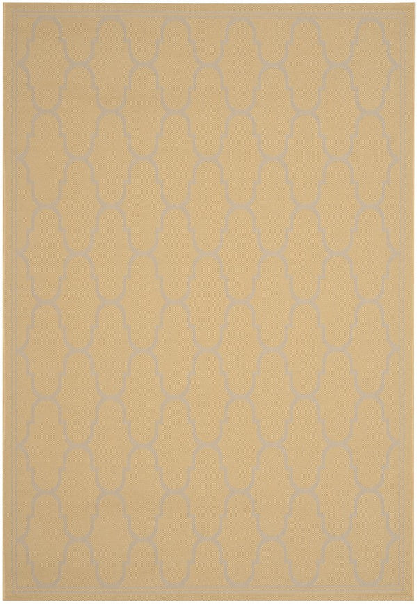 Safavieh Talavera Outdoor Power Loomed Indoor / Outdoor Rug Yellow / Beige 4' x 5'-7"