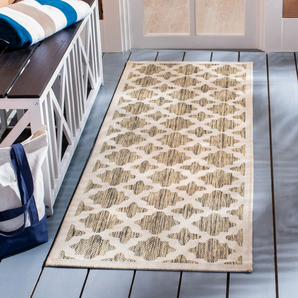 Courtyard Outdoor Rug - Stylish Power Loomed Design, Durable Polypropylene Blend for Patios & Decks