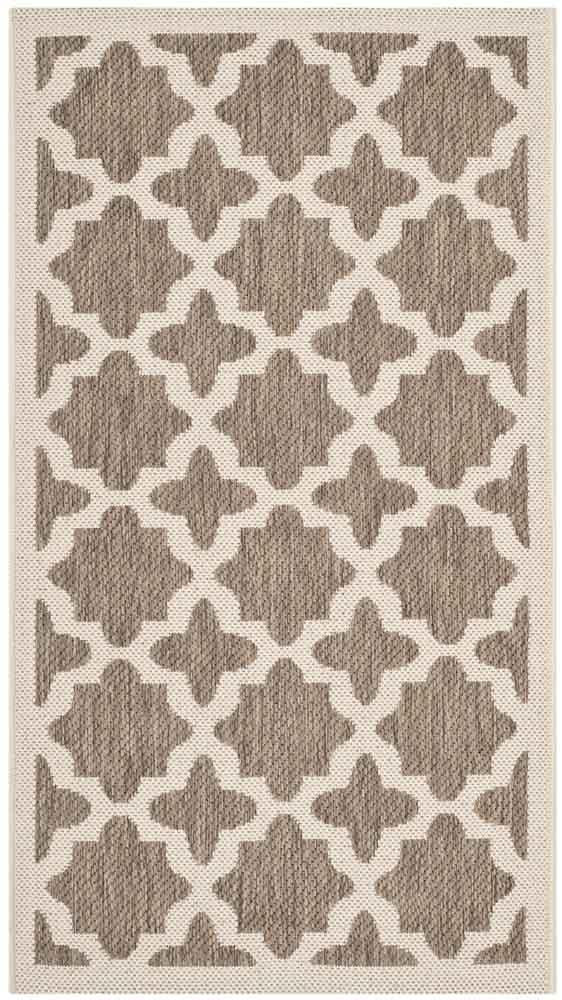 Courtyard Outdoor Rug - Stylish Power Loomed Design, Durable Polypropylene Blend for Patios & Decks
