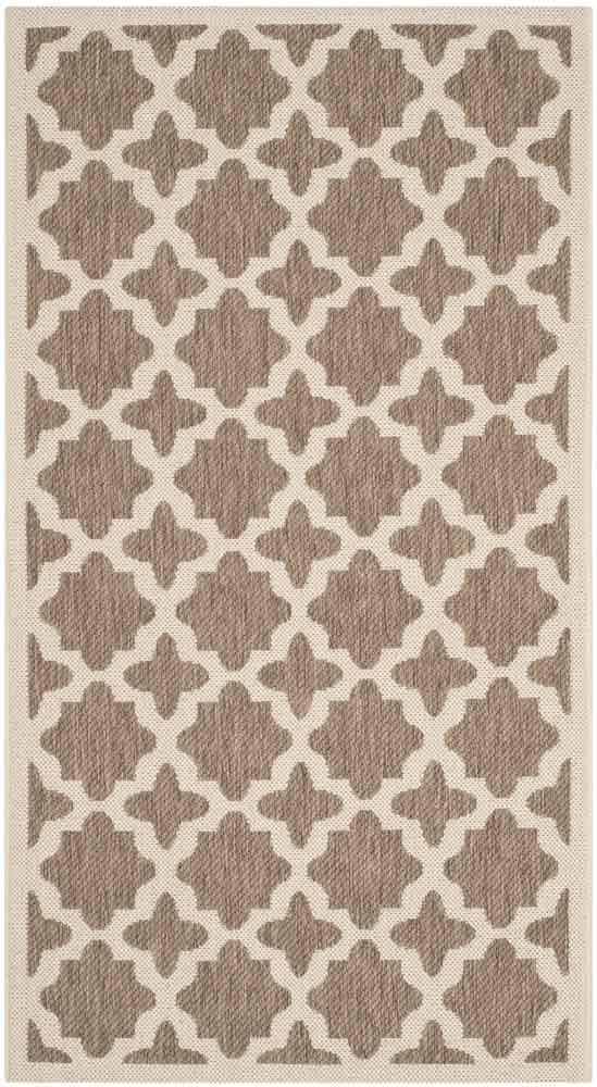 Courtyard Outdoor Rug - Stylish Power Loomed Design, Durable Polypropylene Blend for Patios & Decks