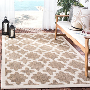 Courtyard Outdoor Rug - Stylish Power Loomed Design, Durable Polypropylene Blend for Patios & Decks