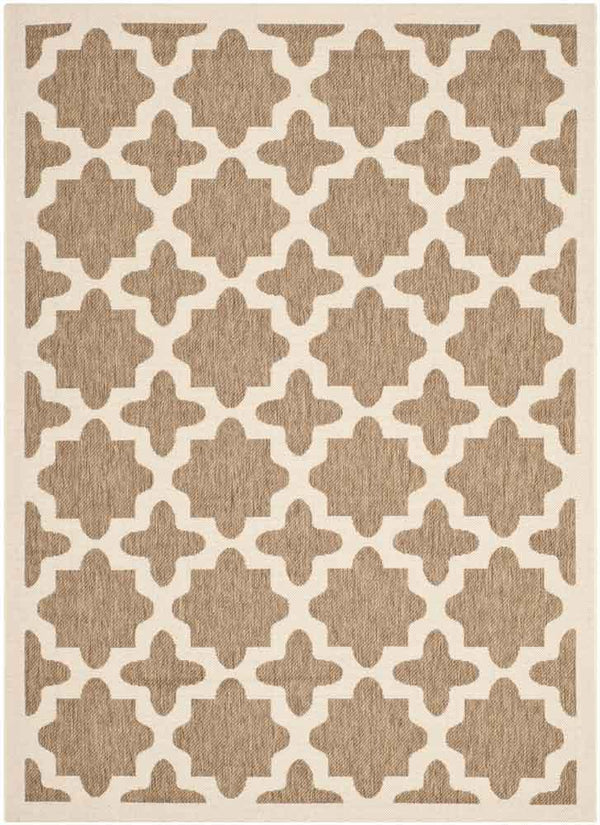 Courtyard Outdoor Rug - Stylish Power Loomed Design, Durable Polypropylene Blend for Patios & Decks