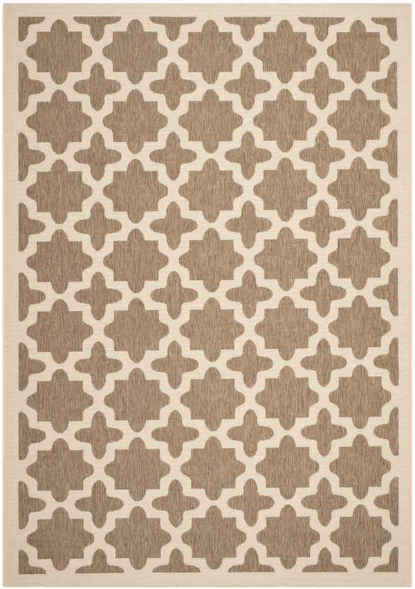 Courtyard Outdoor Rug - Stylish Power Loomed Design, Durable Polypropylene Blend for Patios & Decks