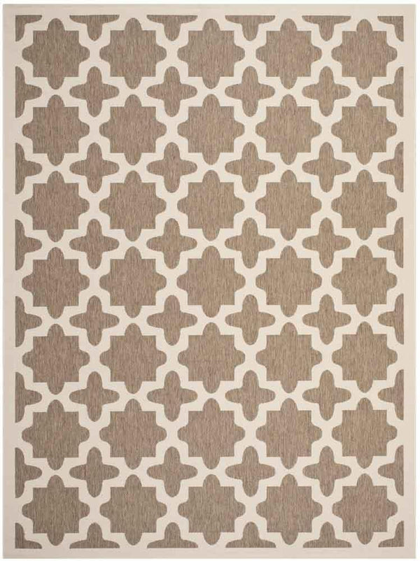 Courtyard Outdoor Rug - Stylish Power Loomed Design, Durable Polypropylene Blend for Patios & Decks