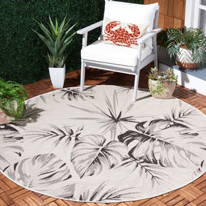 Safavieh Courtyard 8127 PowerLoomed Indoor / Outdoor Rug Ivory / Black CY8127-537-7SQ