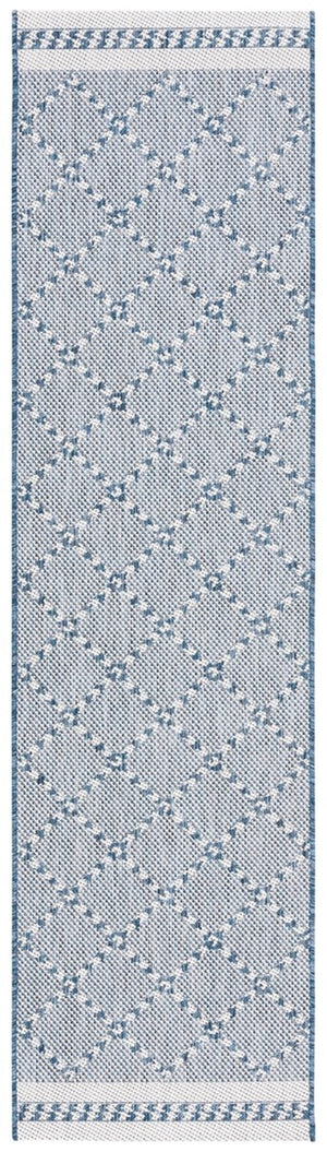 Safavieh Courtyard 8234 PowerLoomed Indoor / Outdoor Rug Navy / Ivory CY8234-534-7SQ