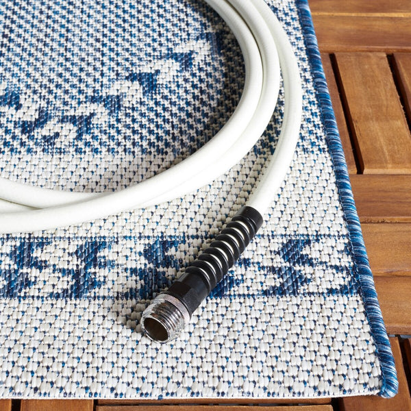 Safavieh Courtyard 8234 PowerLoomed Indoor / Outdoor Rug Navy / Ivory CY8234-534-7SQ