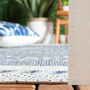 Safavieh Courtyard 8234 PowerLoomed Indoor / Outdoor Rug Navy / Ivory CY8234-534-7SQ