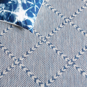 Safavieh Courtyard 8234 PowerLoomed Indoor / Outdoor Rug Navy / Ivory CY8234-534-7SQ