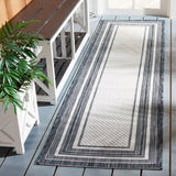 Safavieh Courtyard 8475 CY8475 Power Loomed Indoor / Outdoor Rug Ivory / Black CY8475-53712-216