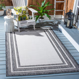 Safavieh Courtyard 8475 CY8475 Power Loomed Indoor / Outdoor Rug Ivory / Black CY8475-53712-216