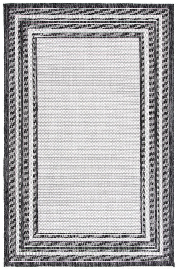 Safavieh Courtyard 8475 CY8475 Power Loomed Indoor / Outdoor Rug Ivory / Black CY8475-53712-216
