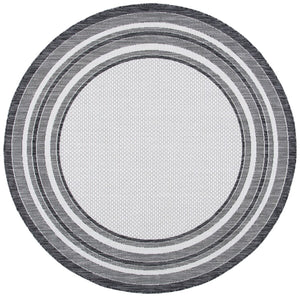 Safavieh Courtyard 8475 CY8475 Power Loomed Indoor / Outdoor Rug Ivory / Black CY8475-53712-216