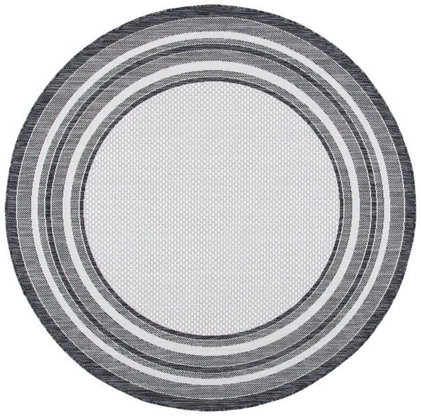 Safavieh Courtyard 8475 CY8475 Power Loomed Indoor / Outdoor Rug Ivory / Black CY8475-53712-216