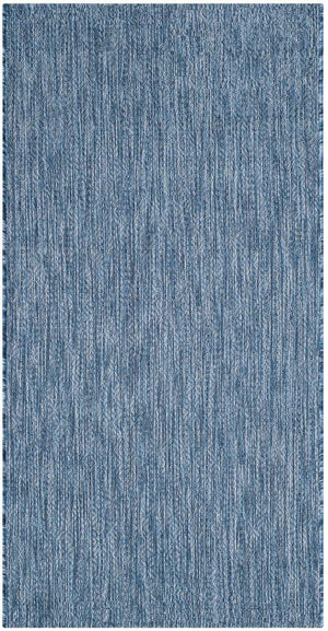 Safavieh Courtyard 8520 Power Loomed Indoor / Outdoor Rug Navy / Navy 10' x 14'
