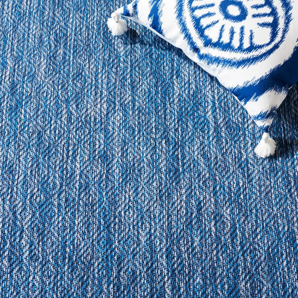 Safavieh Courtyard 8520 Power Loomed Indoor / Outdoor Rug Navy / Navy 10' x 14'