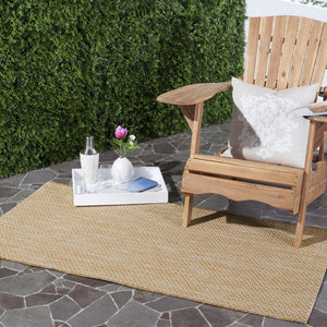 Safavieh Courtyard 8521 CY8521 Power Loomed Indoor / Outdoor Rug Natural / Cream CY8521-03012-10