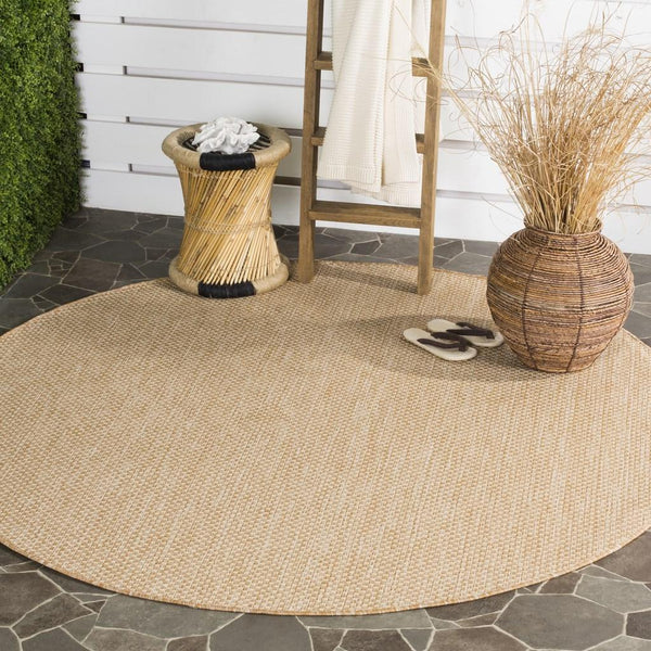 Safavieh Courtyard 8521 CY8521 Power Loomed Indoor / Outdoor Rug Natural / Cream CY8521-03012-10
