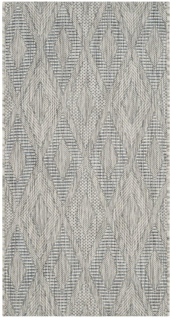 Safavieh Courtyard 8522 Power Loomed Indoor / Outdoor Rug Aqua / Aqua 10' x 14'