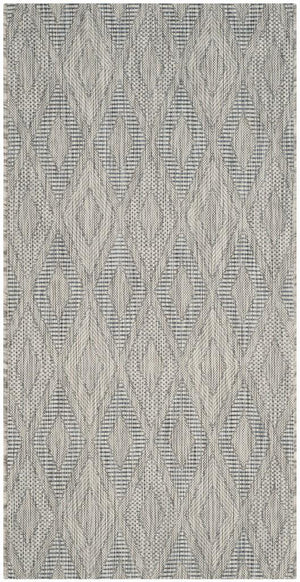 Safavieh Courtyard 8522 Power Loomed Indoor / Outdoor Rug Aqua / Aqua 10' x 14'