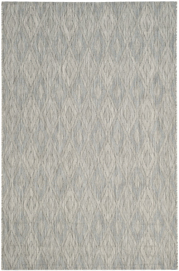 Safavieh Courtyard 8522 Power Loomed Indoor / Outdoor Rug Aqua / Aqua 10' x 14'