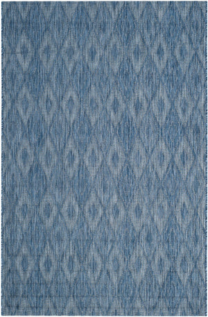 Safavieh Courtyard 8522 Power Loomed Indoor / Outdoor Rug Navy / Navy 10' x 14'