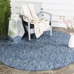 Safavieh Courtyard 8522 Power Loomed Indoor / Outdoor Rug Navy / Navy 10' x 14'