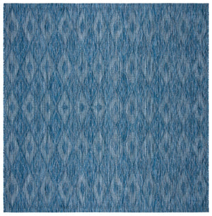 Safavieh Courtyard 8522 Power Loomed Indoor / Outdoor Rug Navy / Navy 10' x 14'