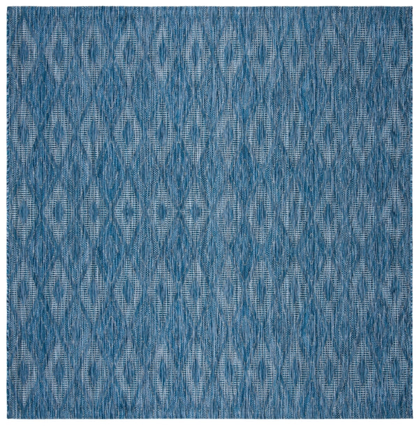 Safavieh Courtyard 8522 Power Loomed Indoor / Outdoor Rug Navy / Navy 10' x 14'