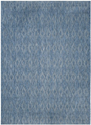 Safavieh Courtyard 8522 Power Loomed Indoor / Outdoor Rug Navy / Navy 10' x 14'