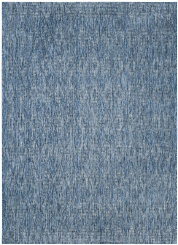 Safavieh Courtyard 8522 Power Loomed Indoor / Outdoor Rug Navy / Navy 10' x 14'