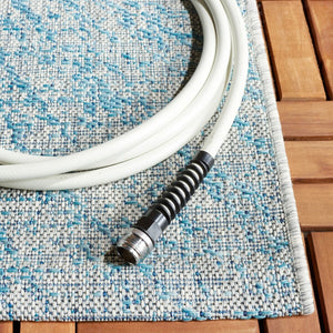 Safavieh Courtyard 8524 Power Loomed 88% Polypropylene, 12% Polyester Indoor / Outdoor Rug Grey / Navy CY8524-36812-6