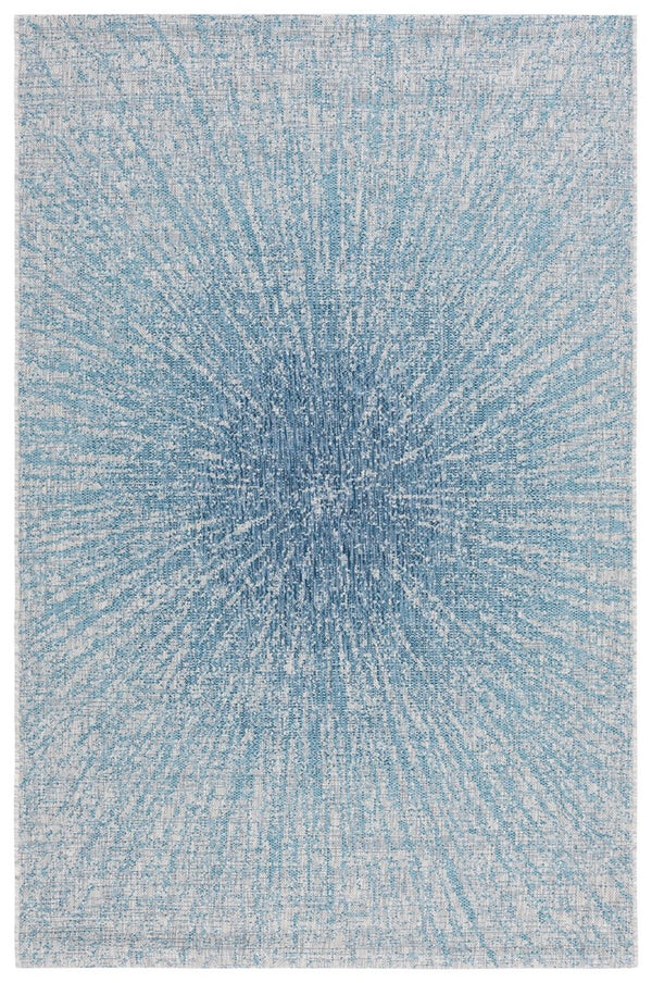 Safavieh Courtyard 8524 Power Loomed 88% Polypropylene, 12% Polyester Indoor / Outdoor Rug Grey / Navy CY8524-36812-6