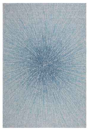 Safavieh Courtyard 8524 Power Loomed 88% Polypropylene, 12% Polyester Indoor / Outdoor Rug Grey / Navy CY8524-36812-6