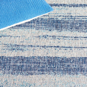 Safavieh Courtyard 8526 Power Loomed 88% Polypropylene, 12% Polyester Indoor / Outdoor Rug Grey / Blue CY8526-36812-8