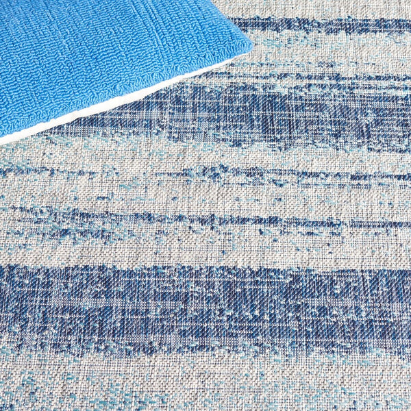 Safavieh Courtyard 8526 Power Loomed 88% Polypropylene, 12% Polyester Indoor / Outdoor Rug Grey / Blue CY8526-36812-8