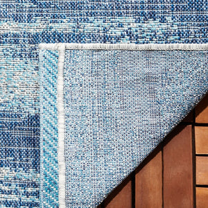 Safavieh Courtyard 8526 Power Loomed 88% Polypropylene, 12% Polyester Indoor / Outdoor Rug Grey / Blue CY8526-36812-8