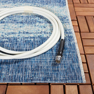 Safavieh Courtyard 8526 Power Loomed 88% Polypropylene, 12% Polyester Indoor / Outdoor Rug Grey / Blue CY8526-36812-8