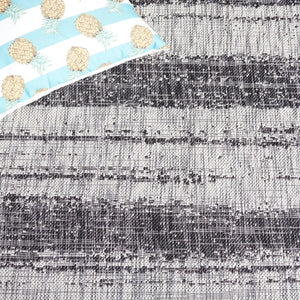 Safavieh Courtyard 8526 Power Loomed 88% Polypropylene, 12% Polyester Indoor / Outdoor Rug Grey / Black CY8526-37612-8