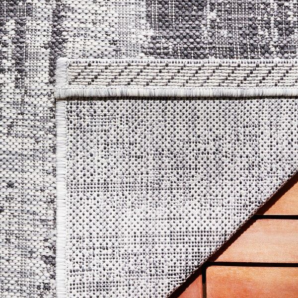 Safavieh Courtyard 8526 Power Loomed 88% Polypropylene, 12% Polyester Indoor / Outdoor Rug Grey / Black CY8526-37612-8