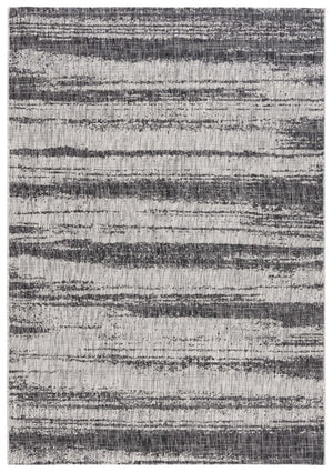 Safavieh Courtyard 8526 Power Loomed 88% Polypropylene, 12% Polyester Indoor / Outdoor Rug Grey / Black CY8526-37612-8