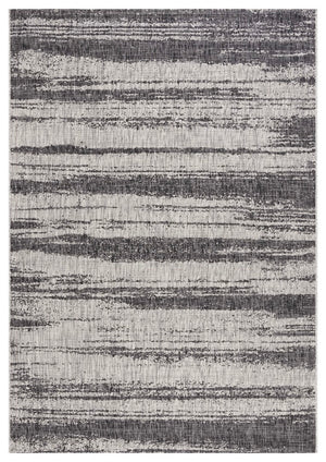 Safavieh Courtyard 8526 Power Loomed 88% Polypropylene, 12% Polyester Indoor / Outdoor Rug Grey / Black CY8526-37612-8