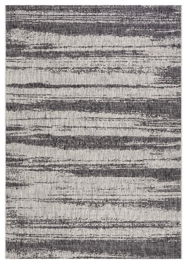 Safavieh Courtyard 8526 Power Loomed 88% Polypropylene, 12% Polyester Indoor / Outdoor Rug Grey / Black CY8526-37612-8