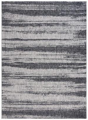 Safavieh Courtyard 8526 Power Loomed 88% Polypropylene, 12% Polyester Indoor / Outdoor Rug Grey / Black CY8526-37612-8